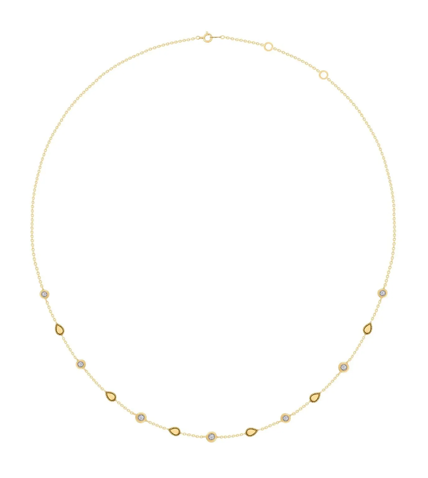 Diamond by the Yard Mix Necklace