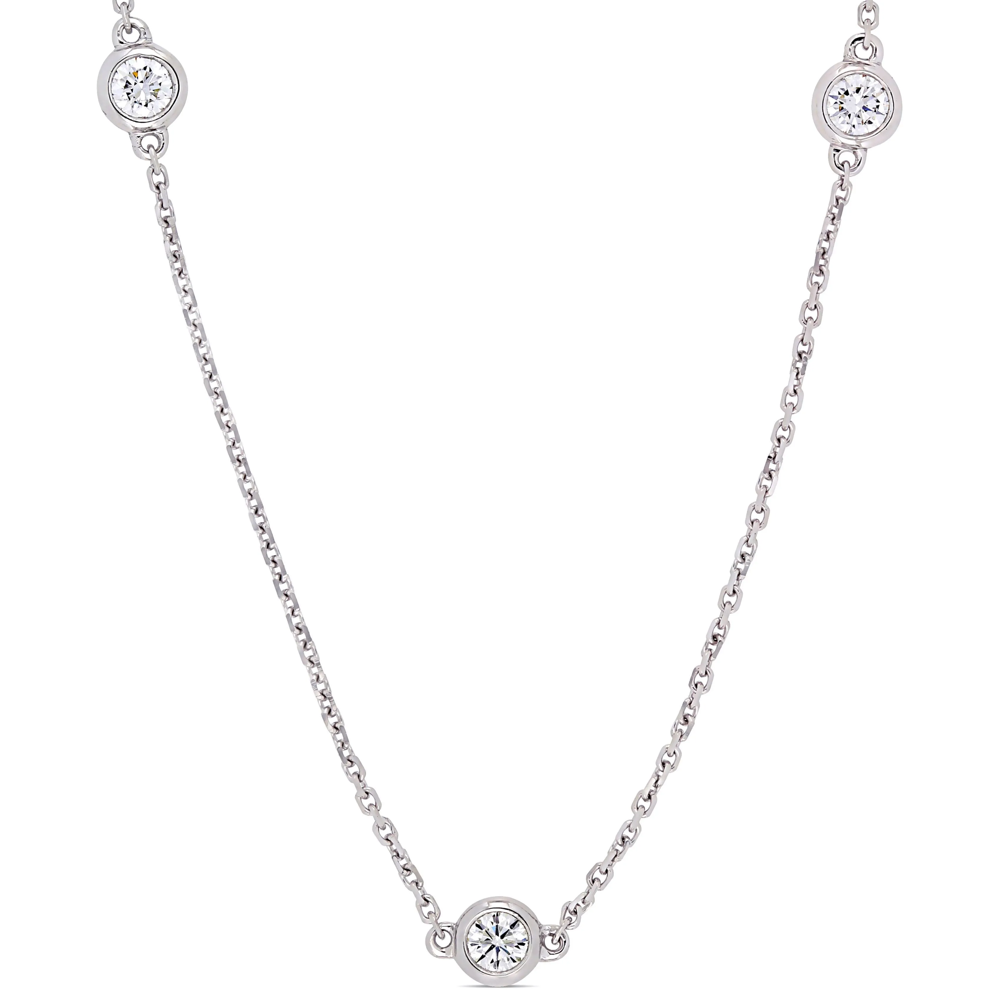 Diamond By The Yard Station Necklace