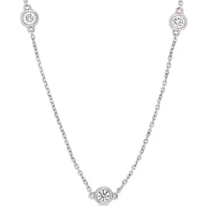 Diamond By The Yard Station Necklace