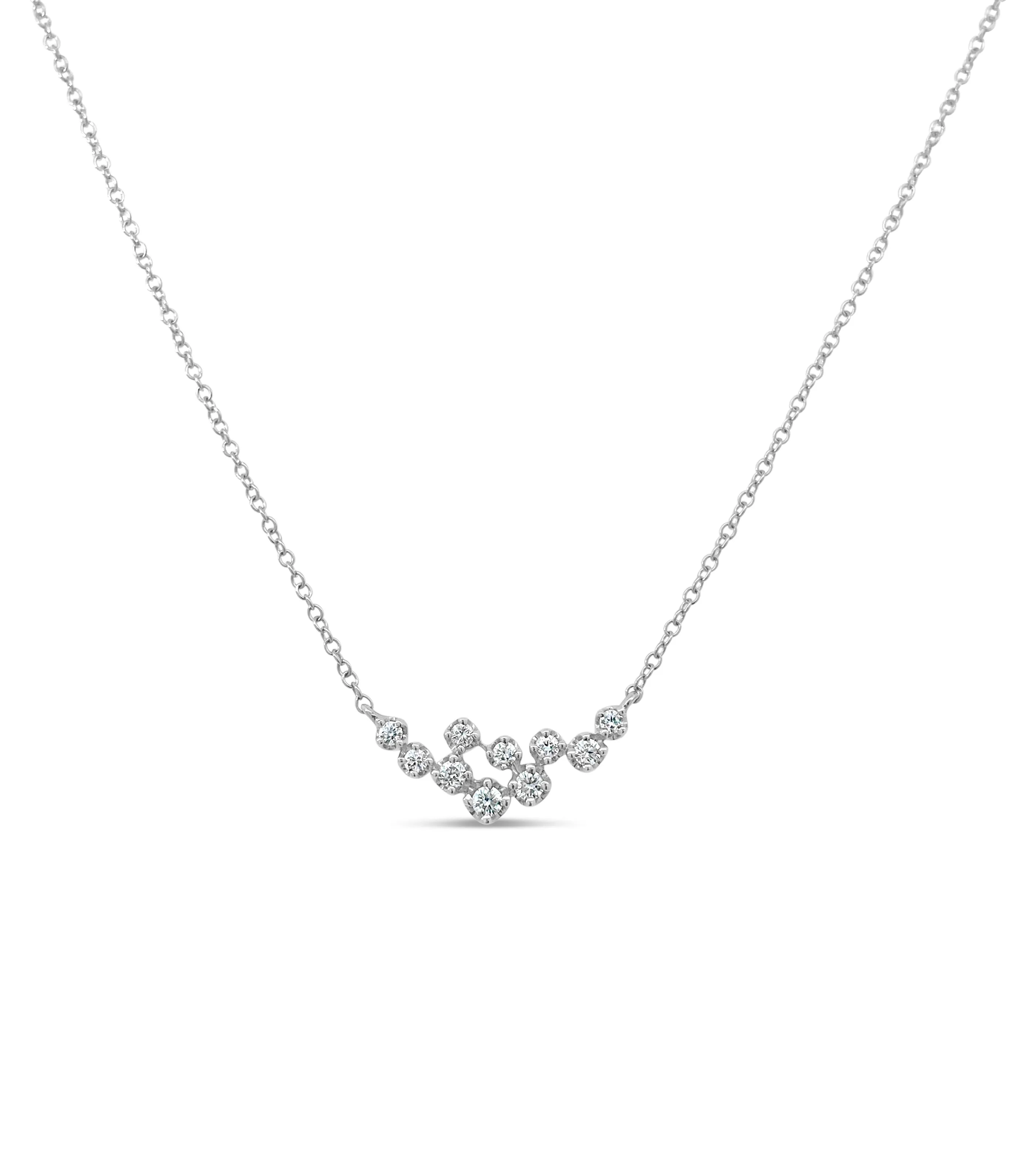 Diamond Cluster Necklace
