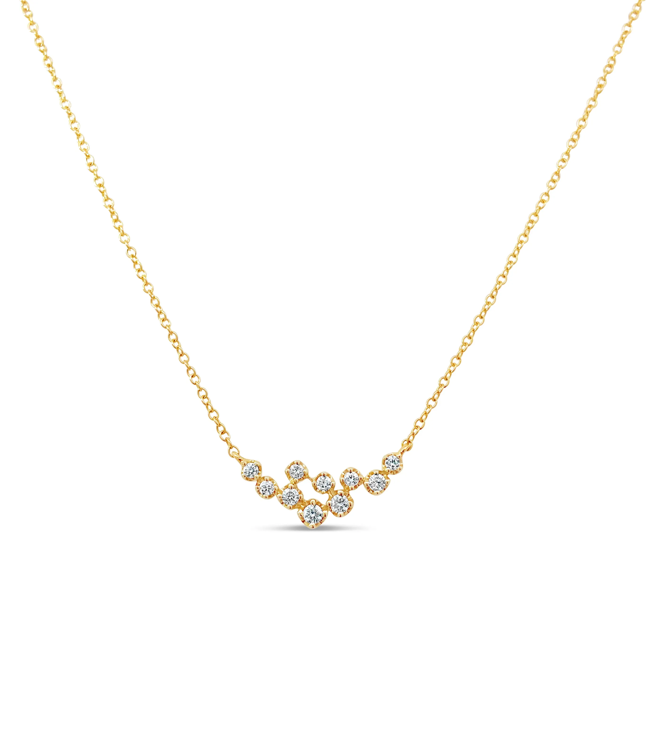 Diamond Cluster Necklace