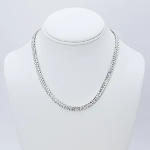 Diamond Dreams Silver Necklace