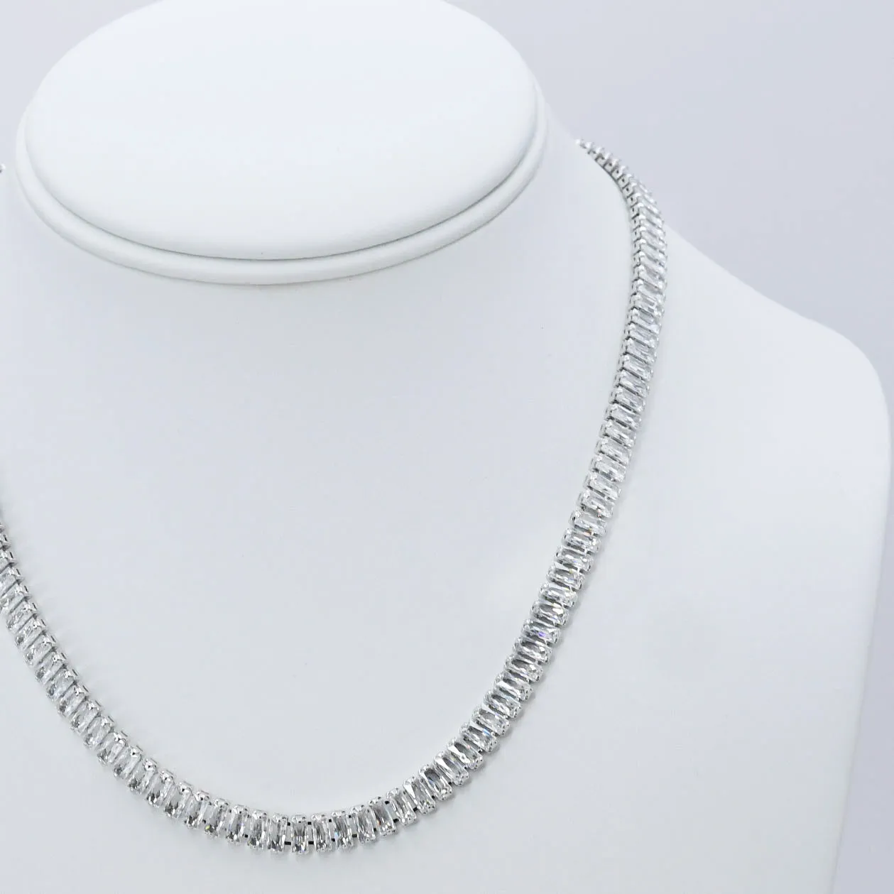 Diamond Dreams Silver Necklace