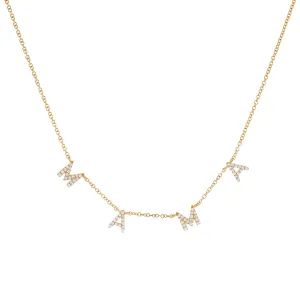 Diamond Mama Necklace 14K