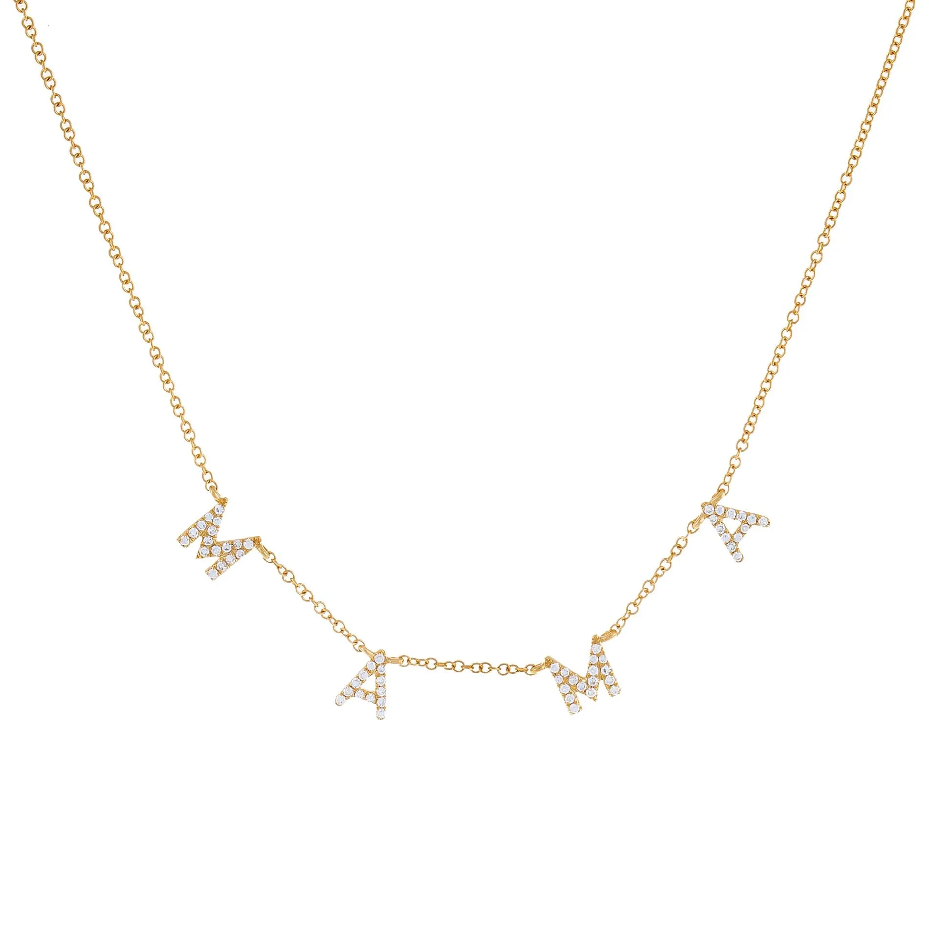 Diamond Mama Necklace 14K