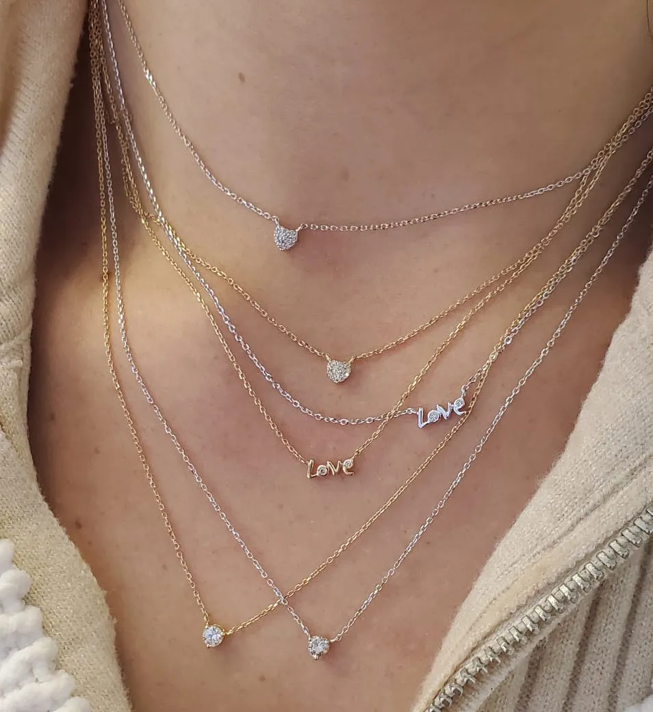Diamond Solitaire Necklace