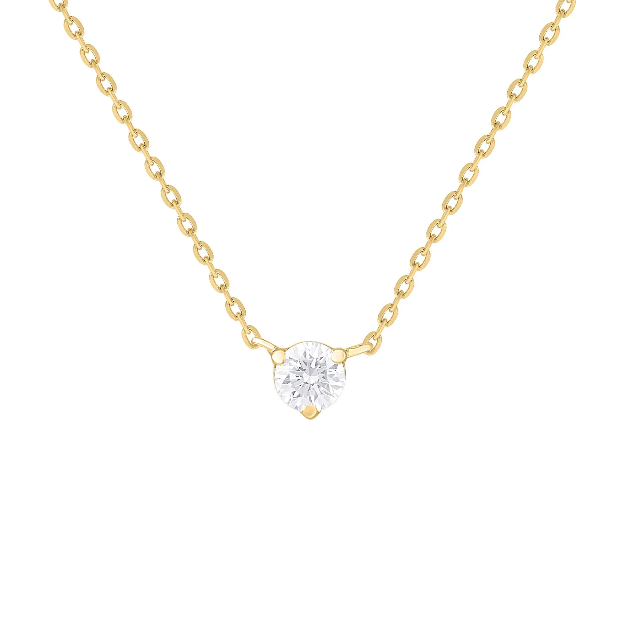 Diamond Solitaire Necklace