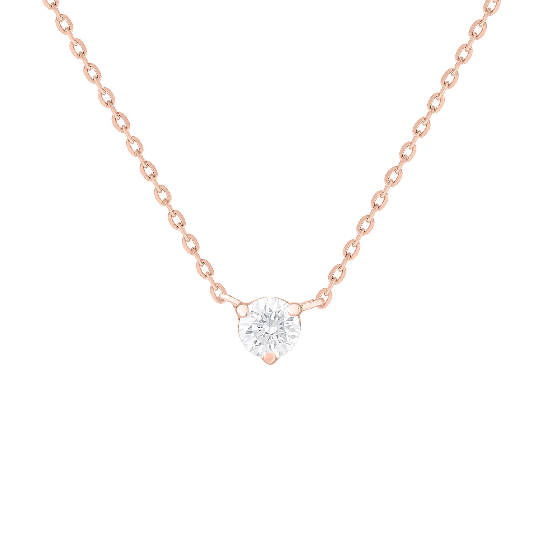 Diamond Solitaire Necklace