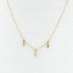 Diamond Triad in Bright Yellow Gold