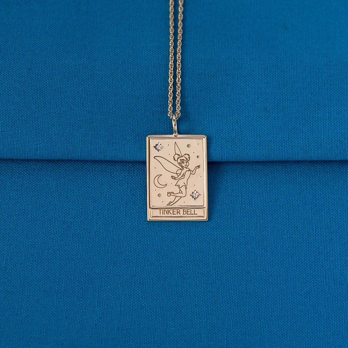 Disney X RockLove PETER PAN Tinker Bell Tablet Necklace