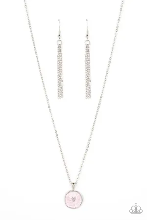 Do What You Love - Pink Necklace