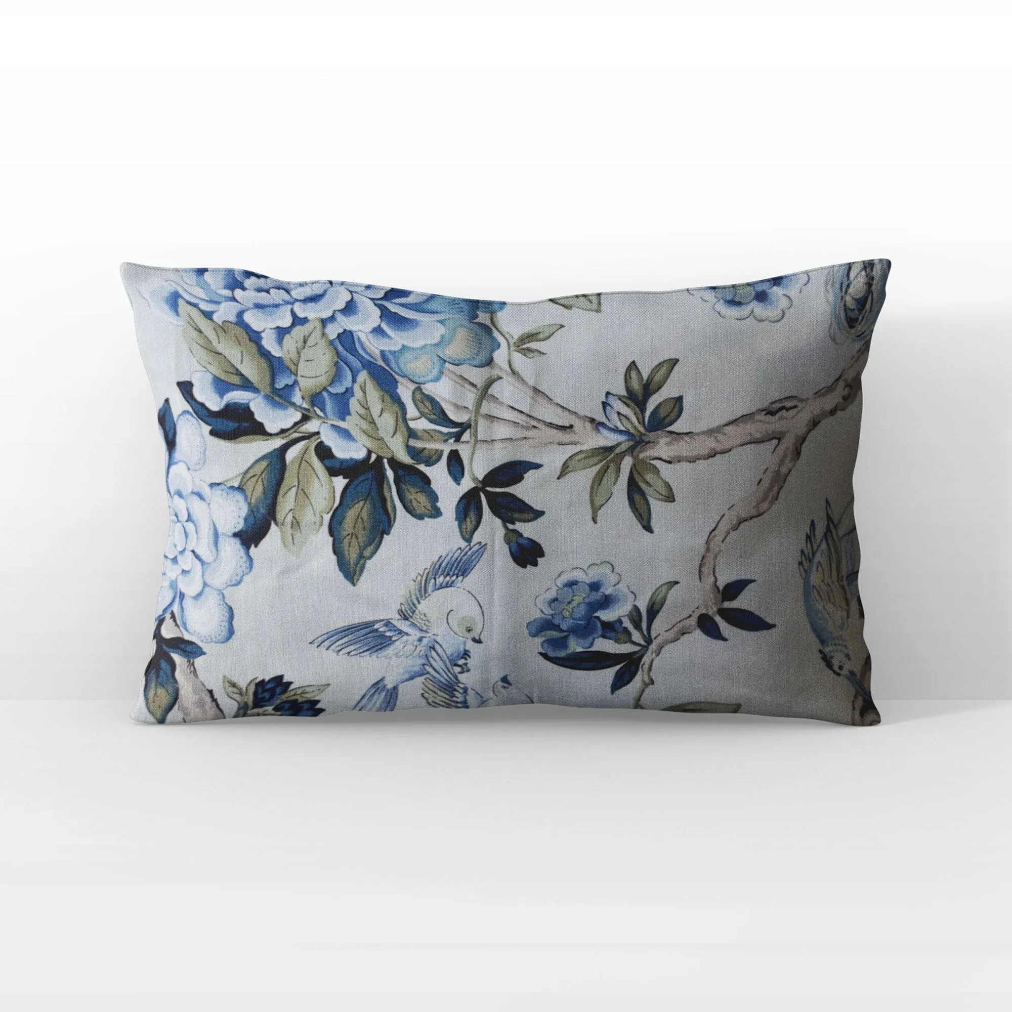 Elyssa Navy Brown and Cream Handmade Luxury Pillow