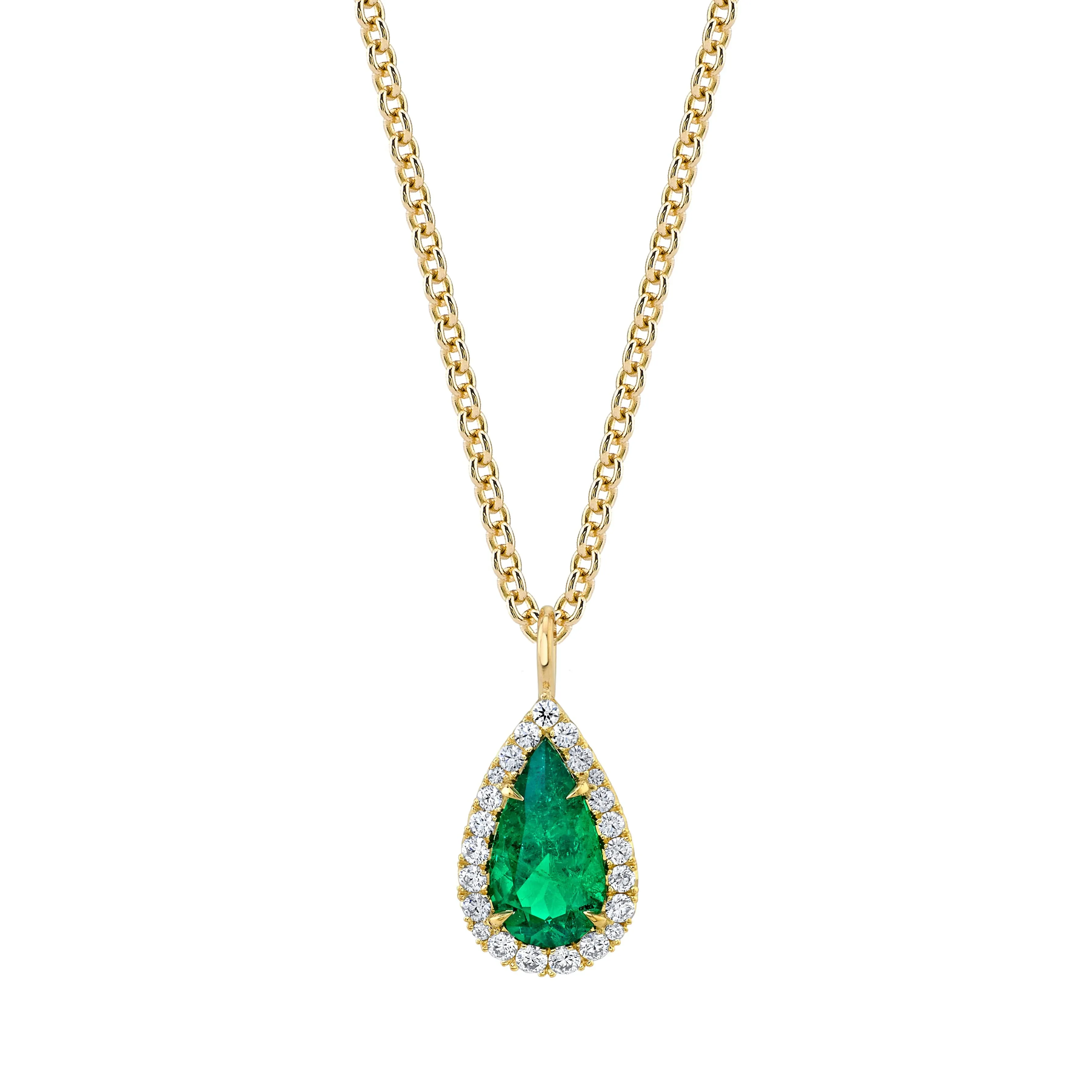Emerald & Diamond Necklace