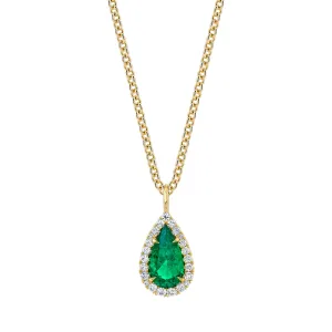 Emerald & Diamond Necklace