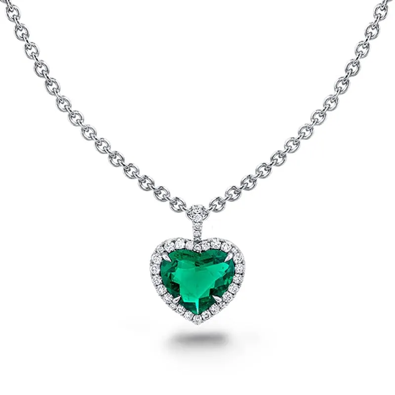 Emerald & Diamond Necklace