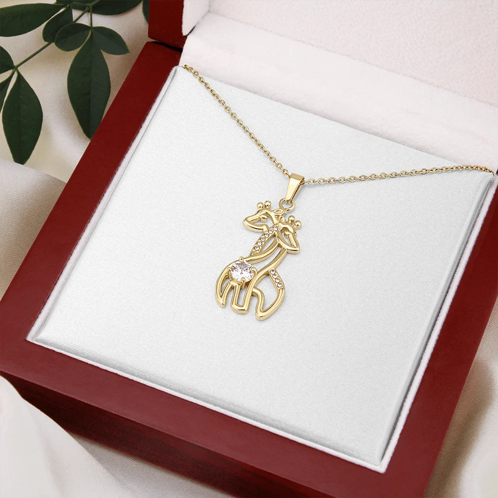 Enjoy the journey-Giraffe Necklace for Daughter, From Dad
