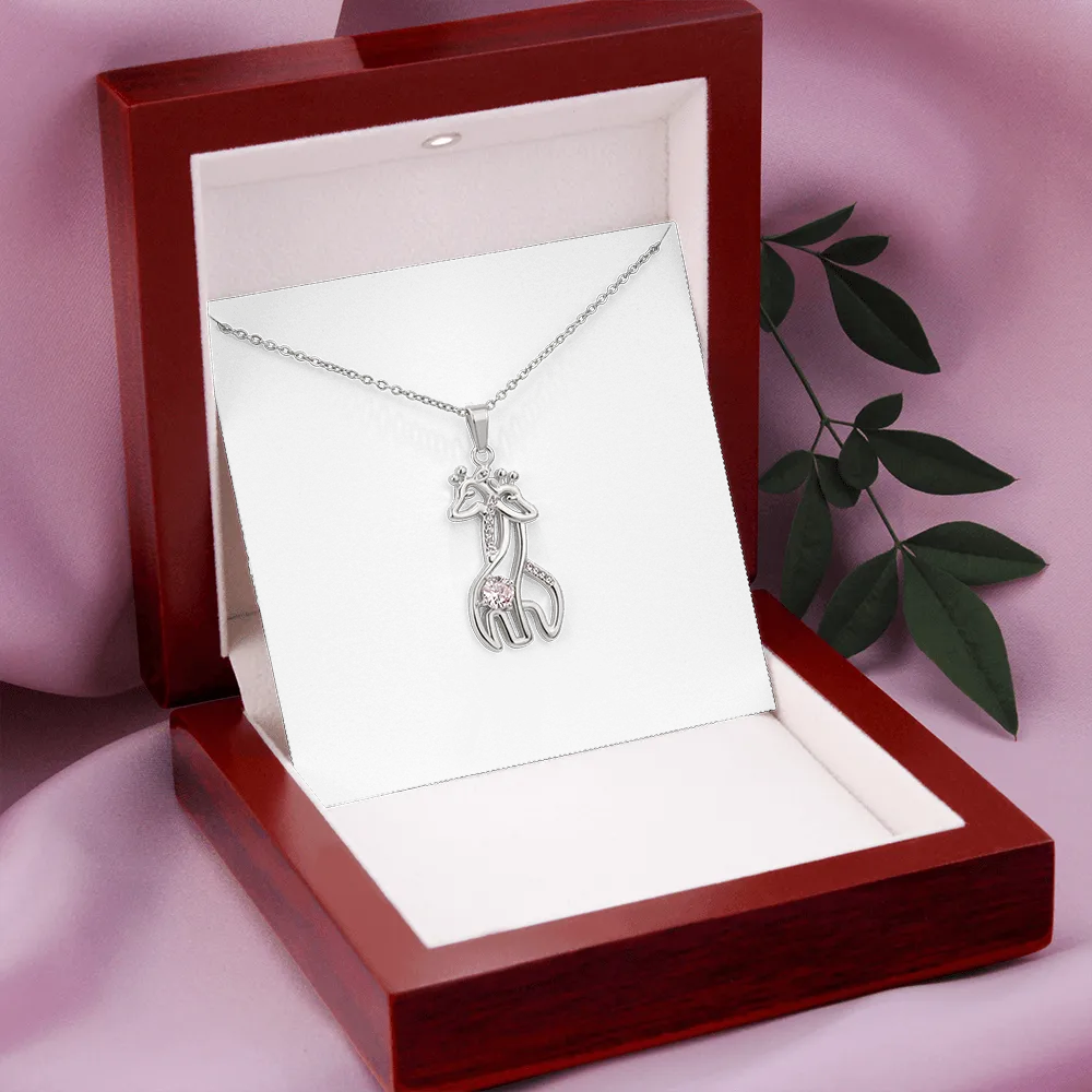 Enjoy the journey-Giraffe Necklace for Daughter, From Dad