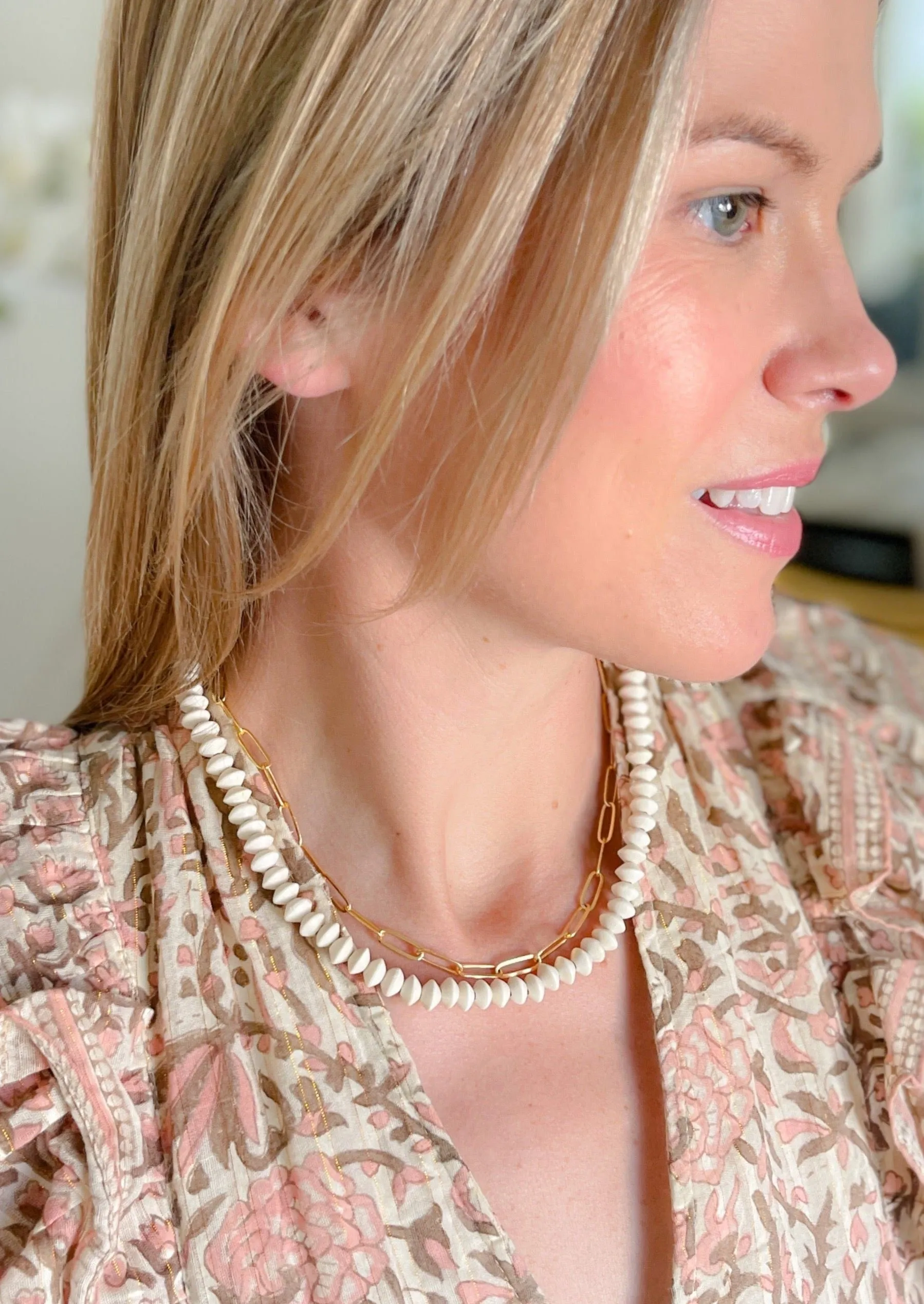Evelyn's White Necklace