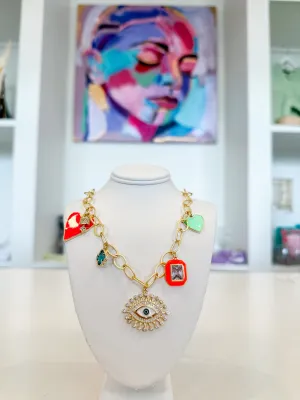 Evil Eye Charm Necklace