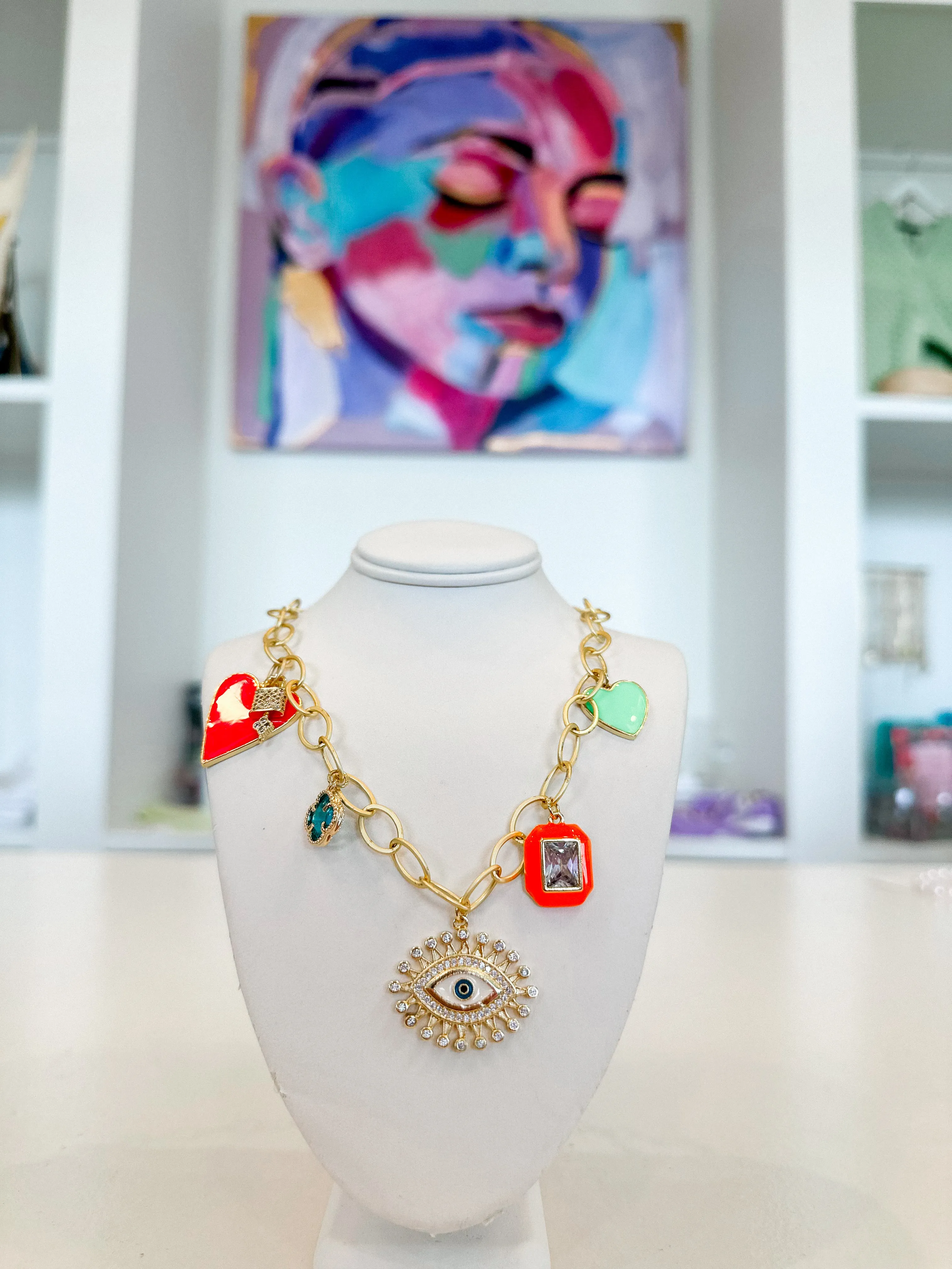Evil Eye Charm Necklace