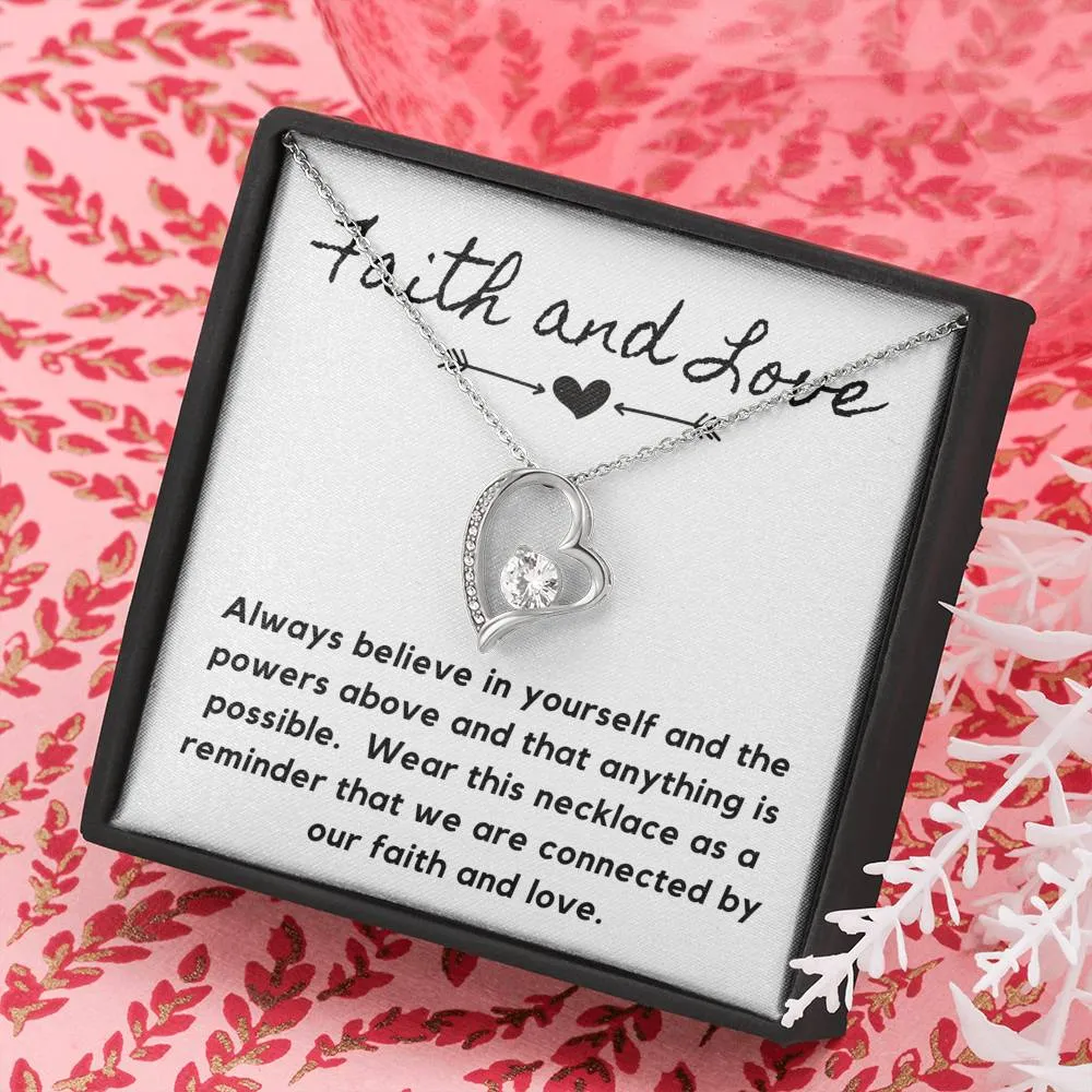 Faith and love- Forever Love Heart Necklace