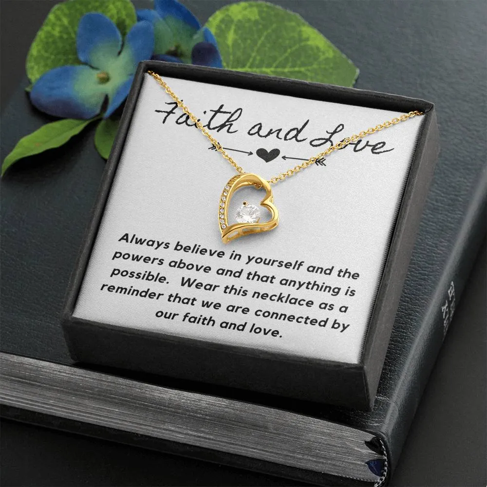 Faith and love- Forever Love Heart Necklace