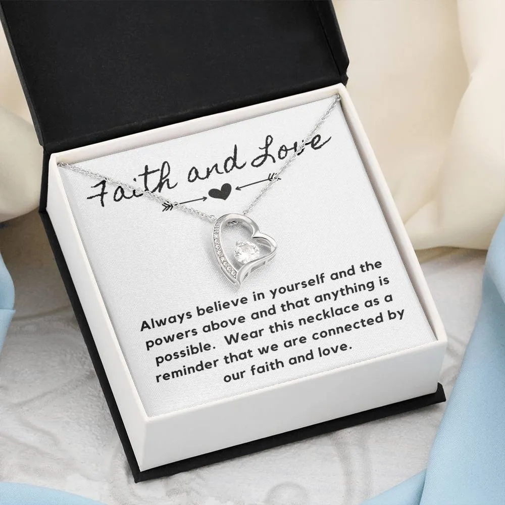 Faith and love- Forever Love Heart Necklace