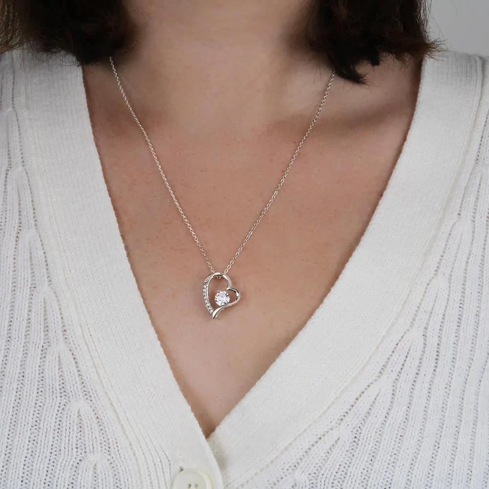 Father to Daughter Daughter Necklace Gift from Dad, Message Card for Daughter, Heart Pendant , Top Gift For Girls