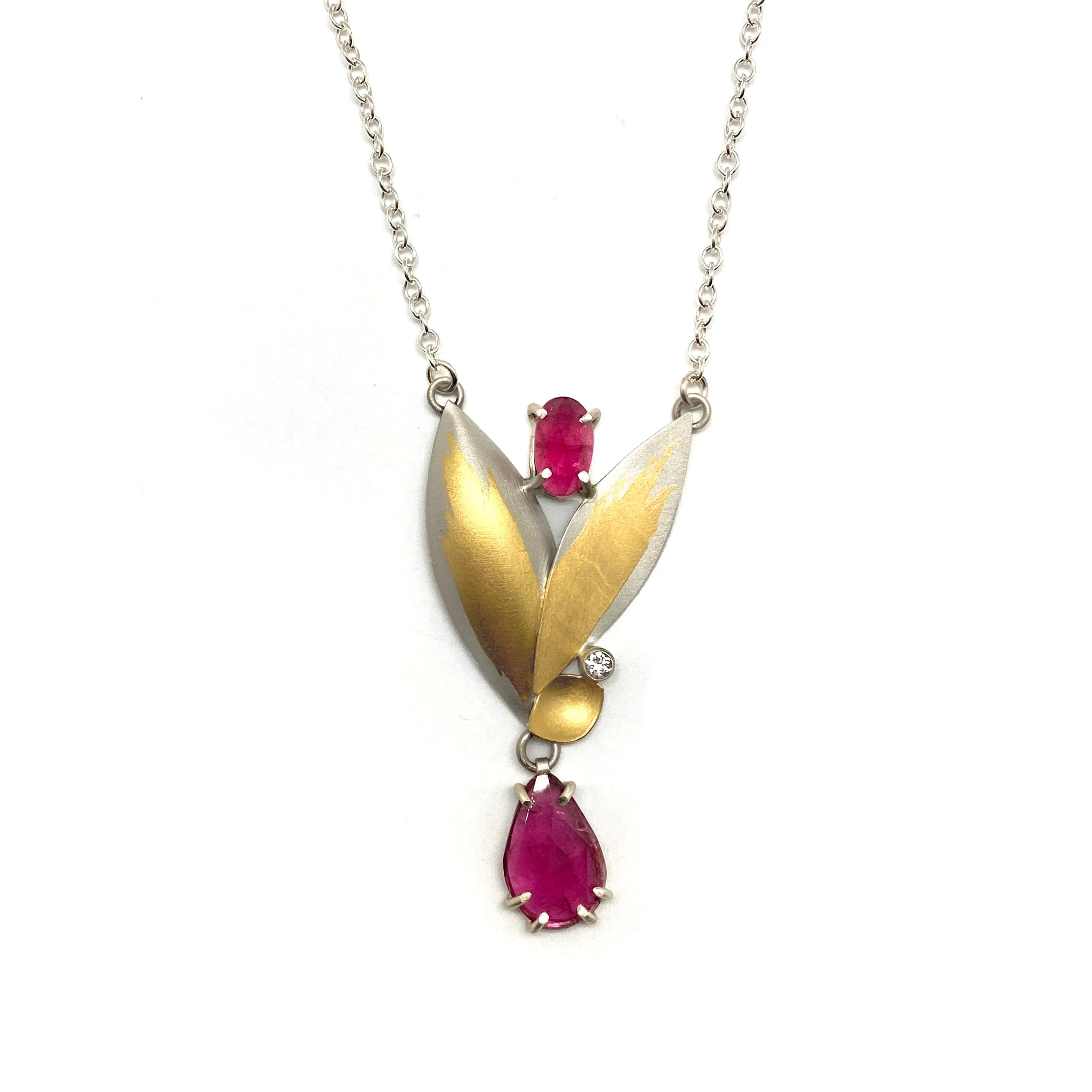 Flowering Rose Pendant Necklace