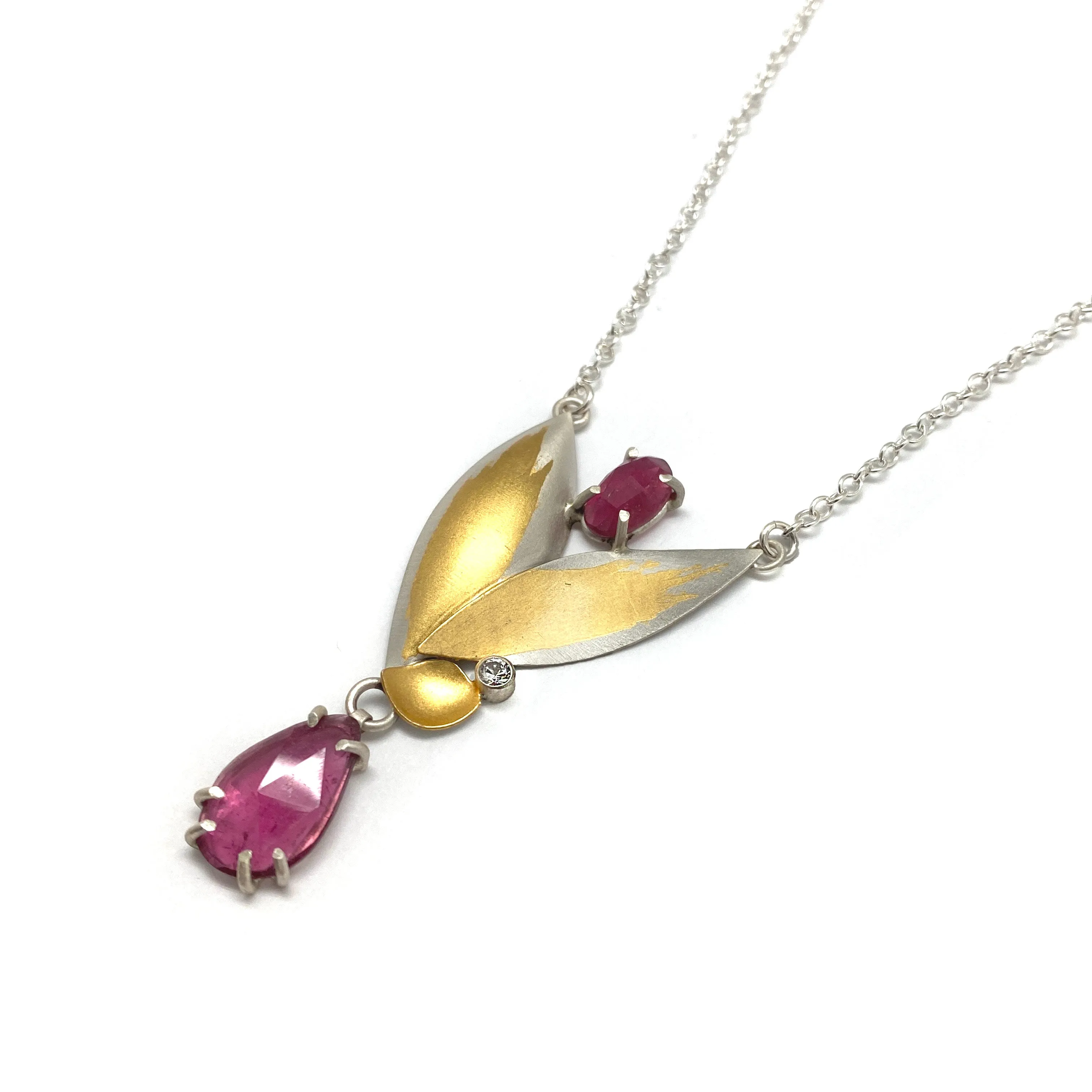 Flowering Rose Pendant Necklace
