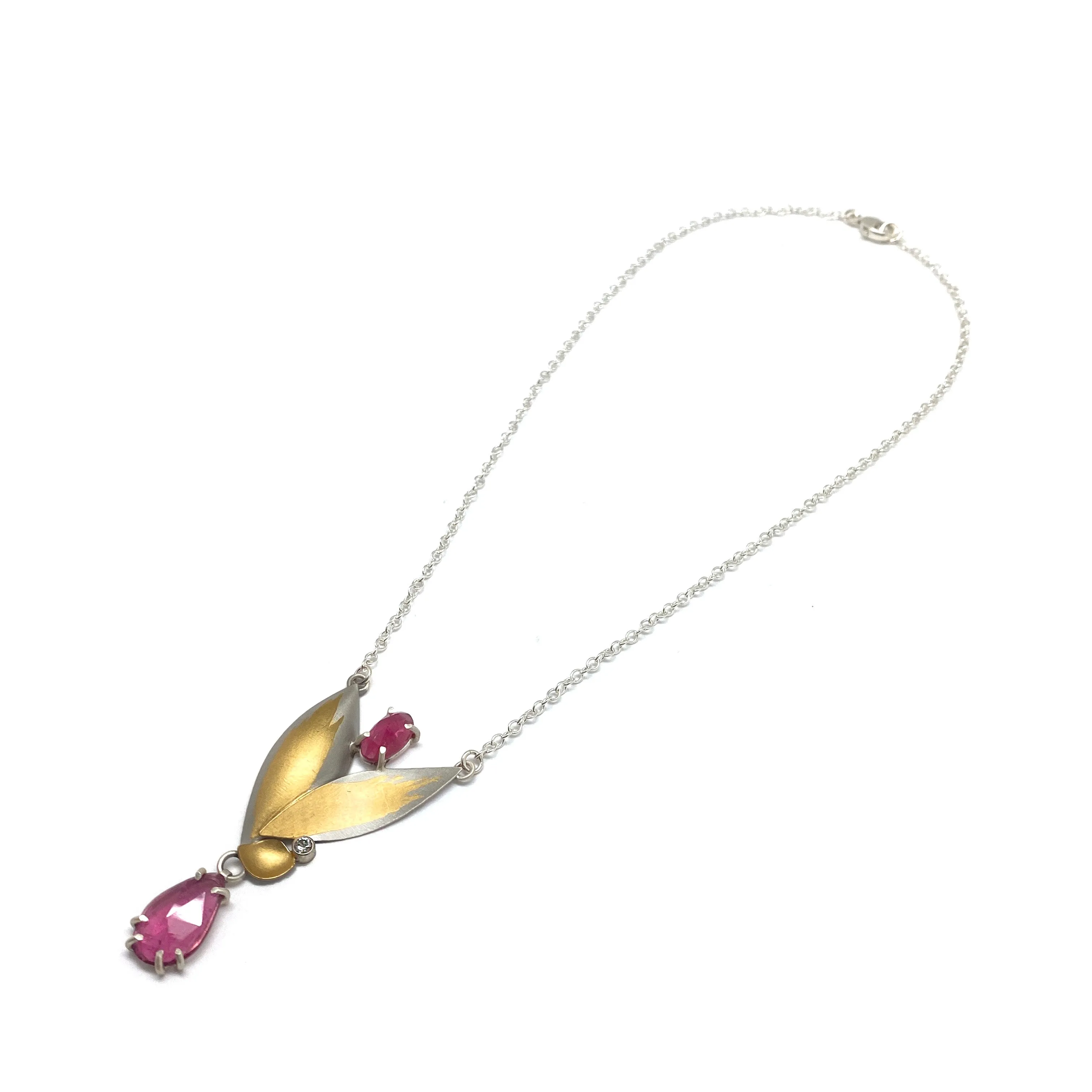 Flowering Rose Pendant Necklace