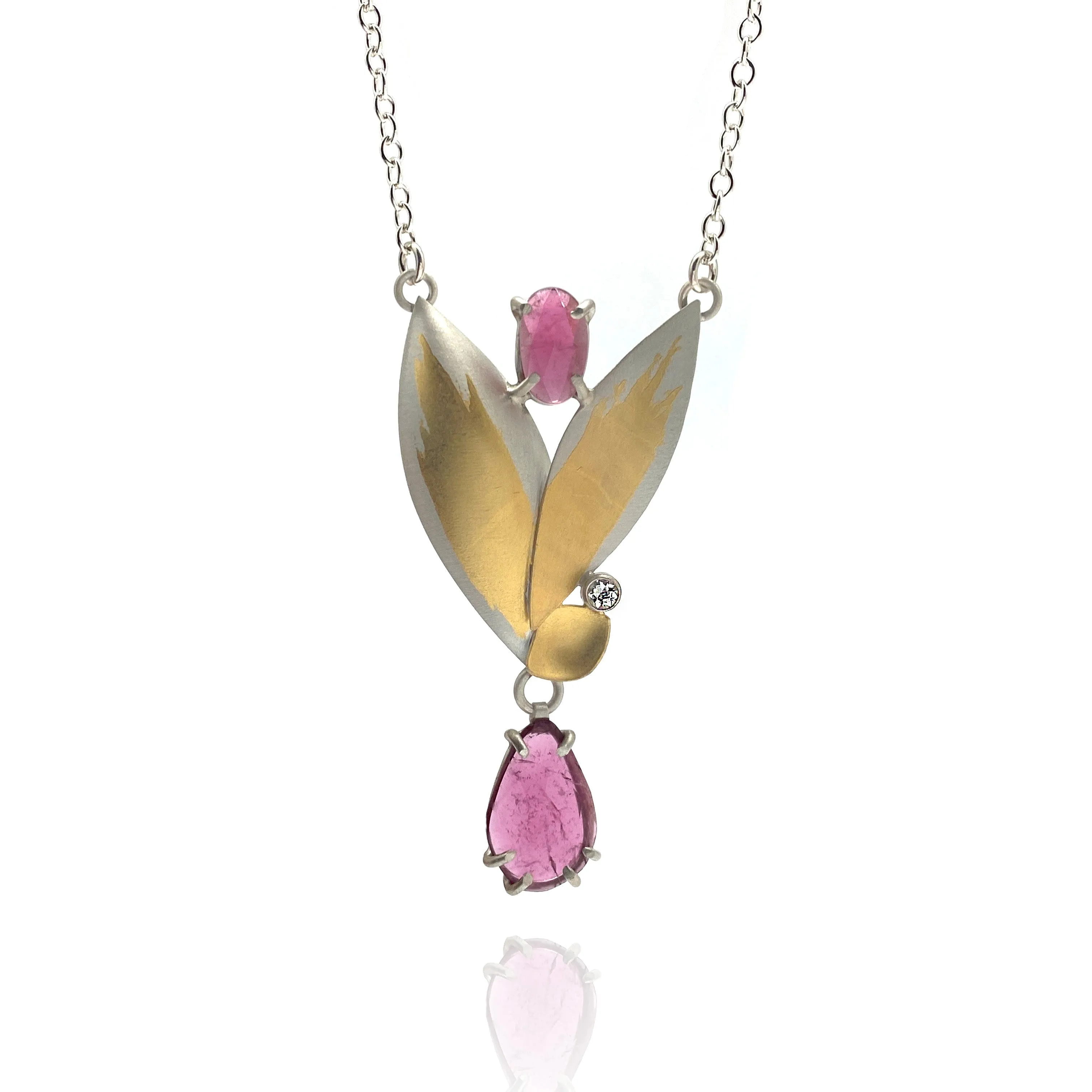 Flowering Rose Pendant Necklace