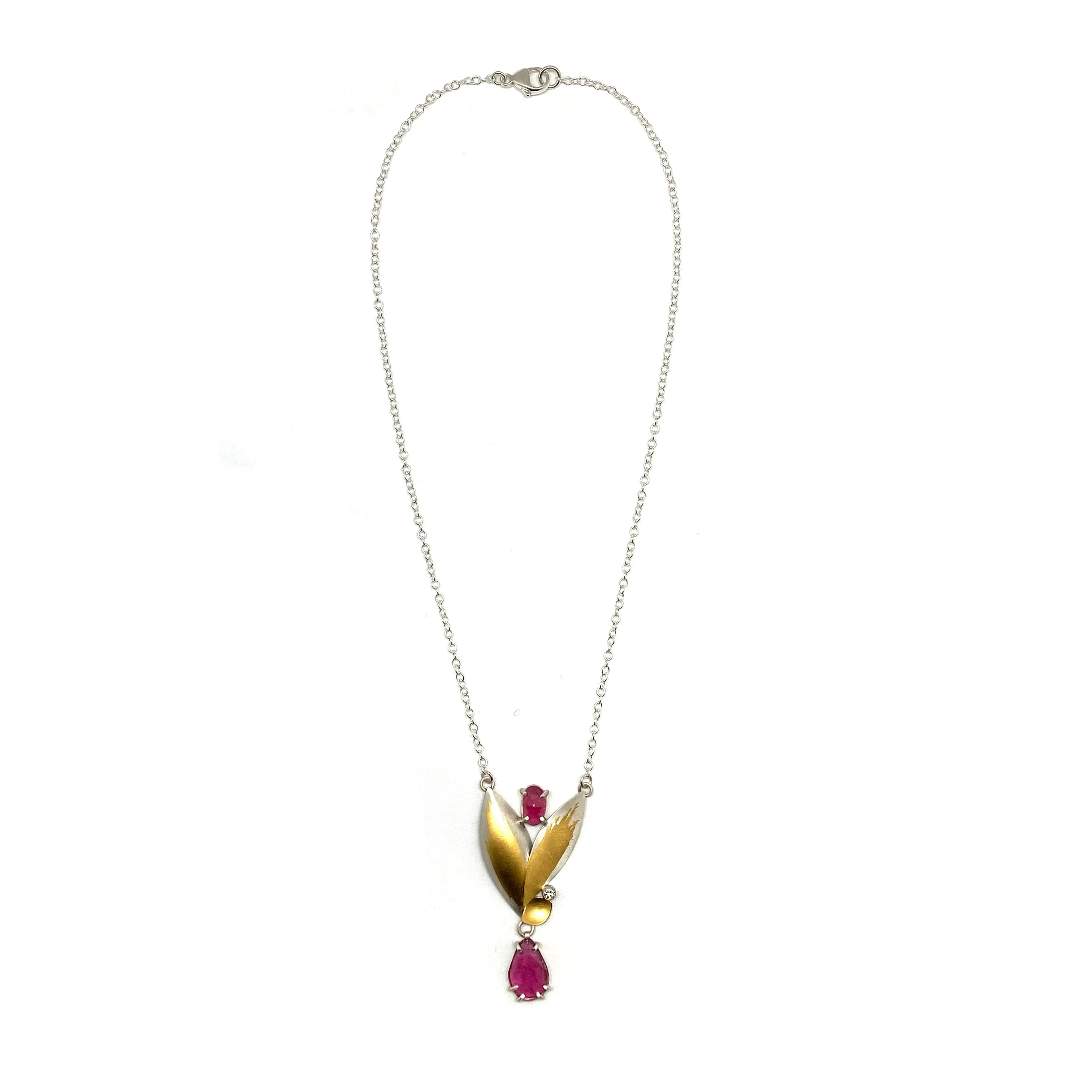 Flowering Rose Pendant Necklace