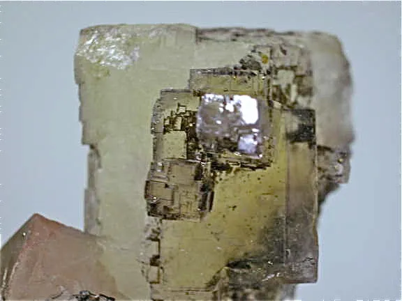 Fluorite, Rosiclare Level, Cross-Cut Orebody, Minerva #1 Mine, Ozark-Mahoning Company, Cave-in-Rock District, Southern Illinois, Roy Smith Collection, Mined c. 1991-1992, Miniature 3.0 x 3.5 x 6.0 cm, $125.  Online 3/4/15. SOLD.