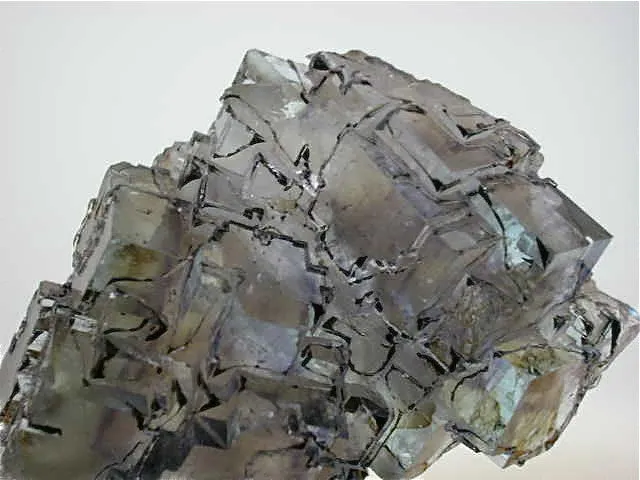 Fluorite with Hydrocarbon, Rosiclare Level, Cross-Cut Orebody, Minerva #1 Mine, Ozark-Mahoning Company, Cave-in-Rock District, Southern Illinois, Mined c. 1990, Tolonen Collection, Small Cabinet 3.5 x 5.5 x 8.0 cm, $650.  Online 1/18.  SOLD.