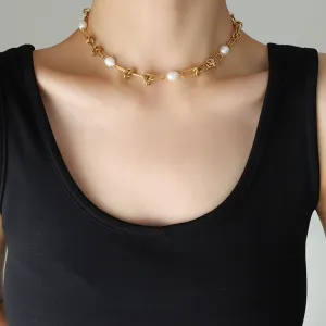 Freshwater Pearl Chain Necklace