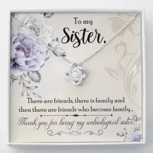 Friends who become family-Love Knot Necklace for Friend