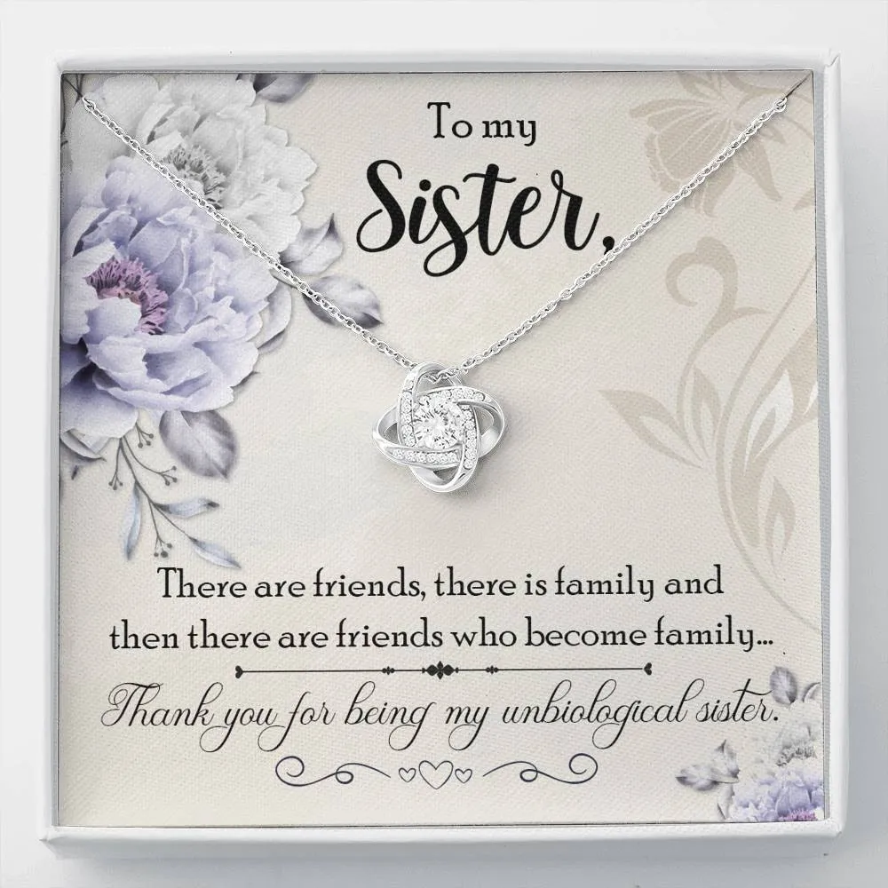 Friends who become family-Love Knot Necklace for Friend