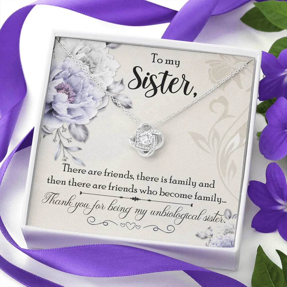 Friends who become family-Love Knot Necklace for Friend