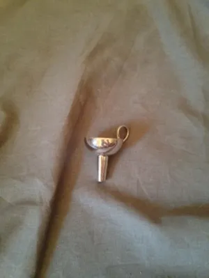 Funnel and Pendant Sterling Silver Vintage