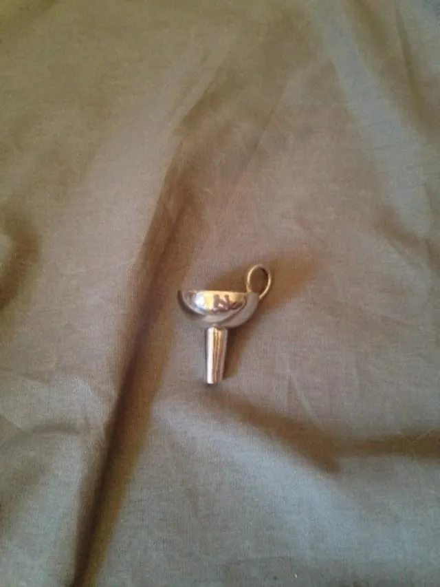Funnel and Pendant Sterling Silver Vintage