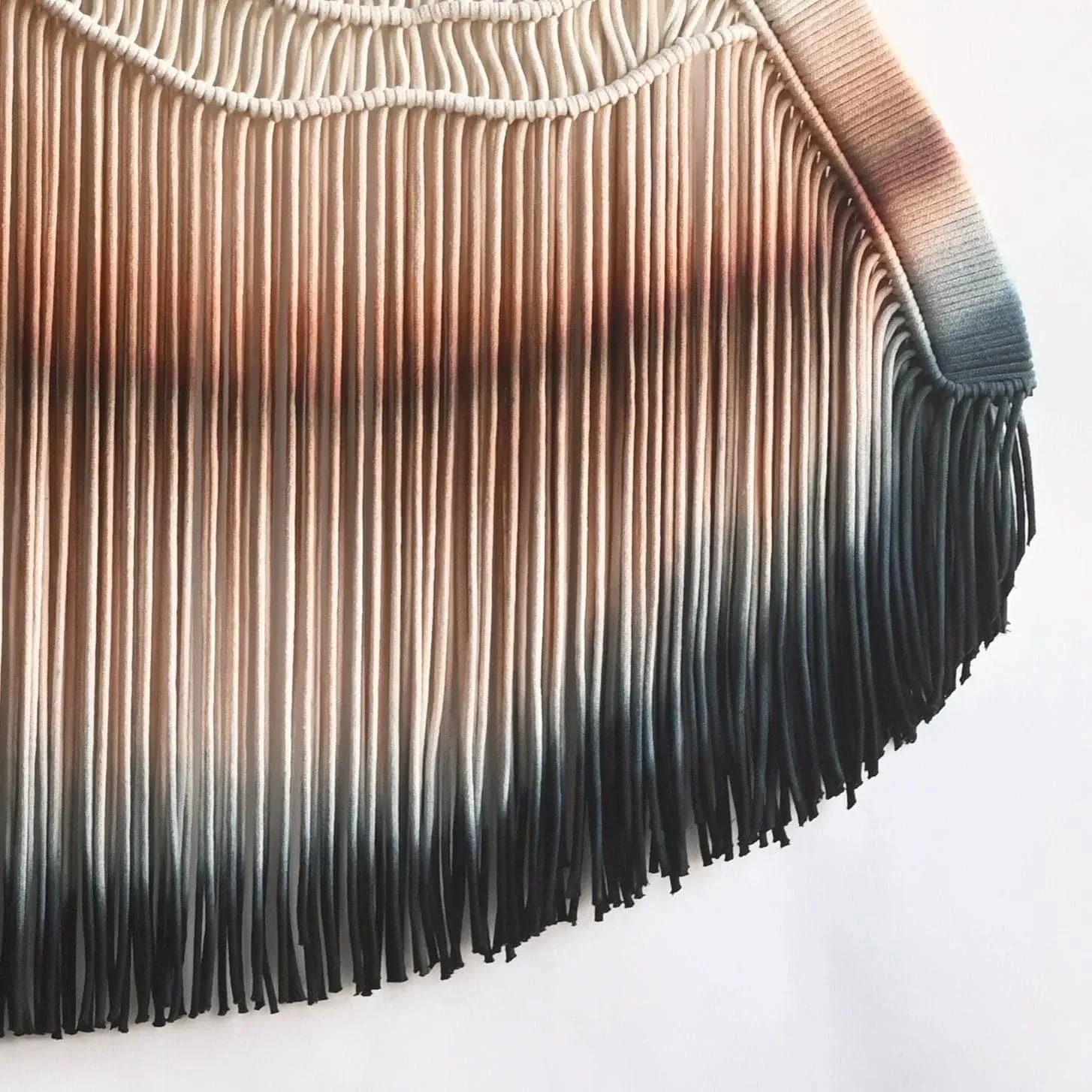 Gem Stone Macrame Wall Hanging "Botswana Agate" #2