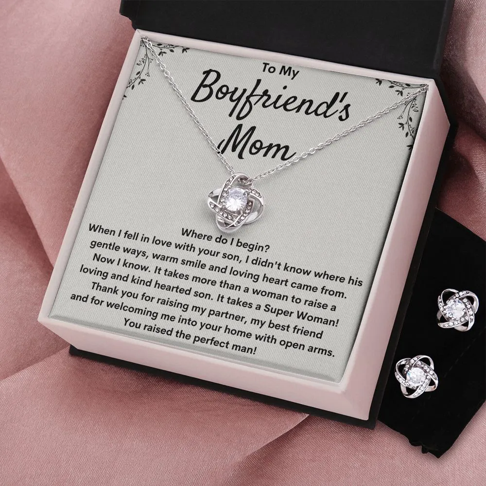 Gift for Boyfriend's Mom - Love Knot Earring Set - Where Do I Begin