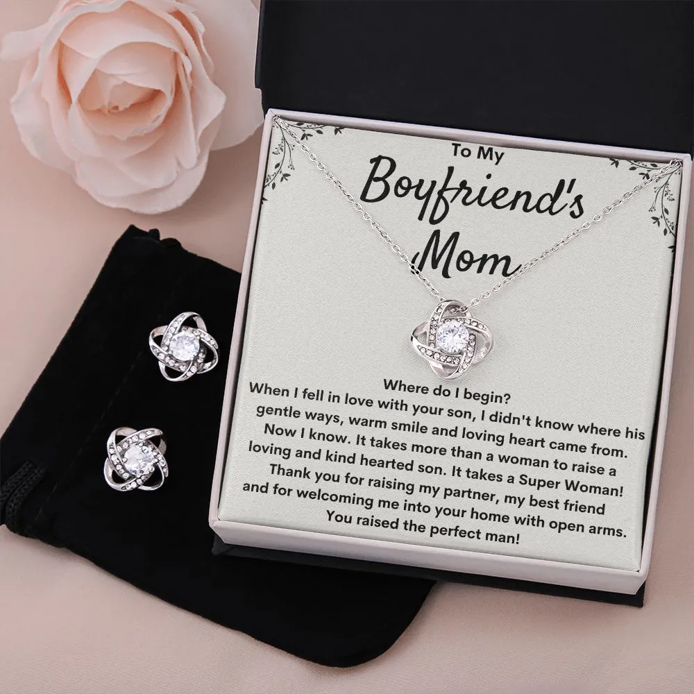 Gift for Boyfriend's Mom - Love Knot Earring Set - Where Do I Begin