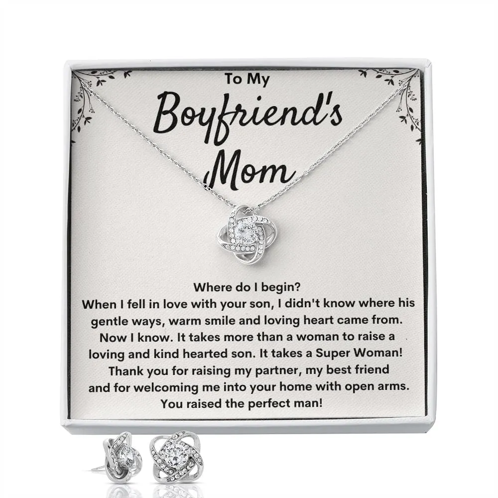 Gift for Boyfriend's Mom - Love Knot Earring Set - Where Do I Begin