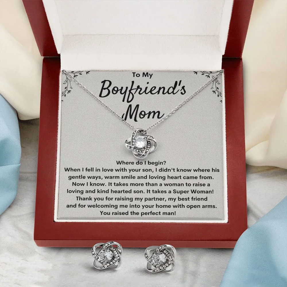 Gift for Boyfriend's Mom - Love Knot Earring Set - Where Do I Begin