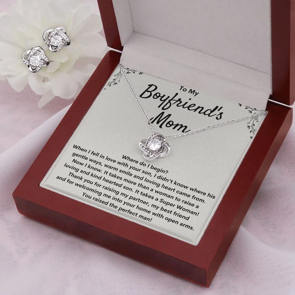 Gift for Boyfriend's Mom - Love Knot Earring Set - Where Do I Begin
