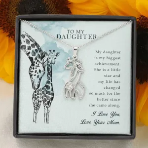 Giraffe Pendant Mother Daughter Necklace, Gift for Daughter,