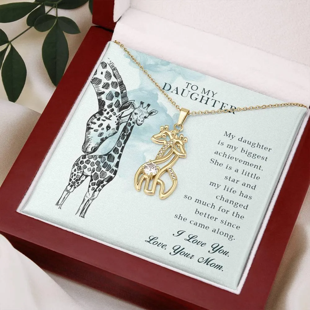 Giraffe Pendant Mother Daughter Necklace, Gift for Daughter,