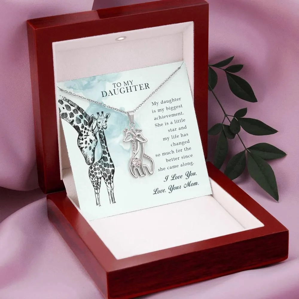 Giraffe Pendant Mother Daughter Necklace, Gift for Daughter,